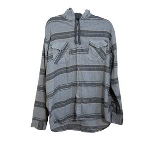 Molokai surf co. Long sleeve hoodie flannel gorpcore size XL blokecore